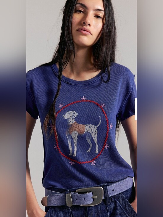 Free People Tops - NWT FREE PEOPLE FUR FRIENDS DALMATION SIZE M